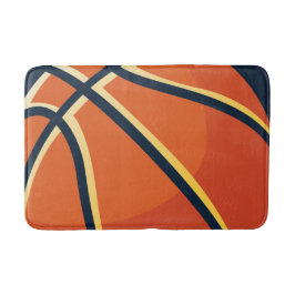 Alfombrilla De Baño Deportes Naranja Baloncesto