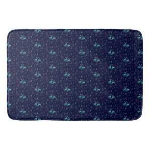 Alfombrilla De Baño Depósito azul iluminado por luna