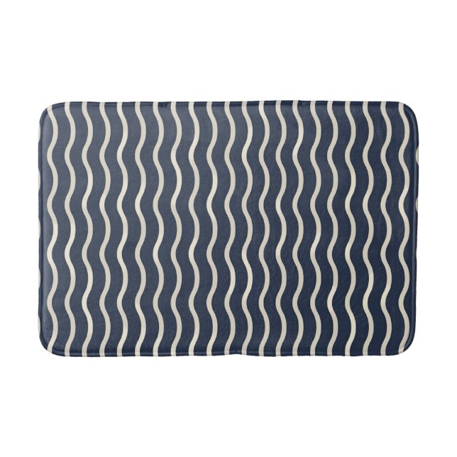 Alfombrilla De Baño Deriva de Mar Profundo (Anverso)