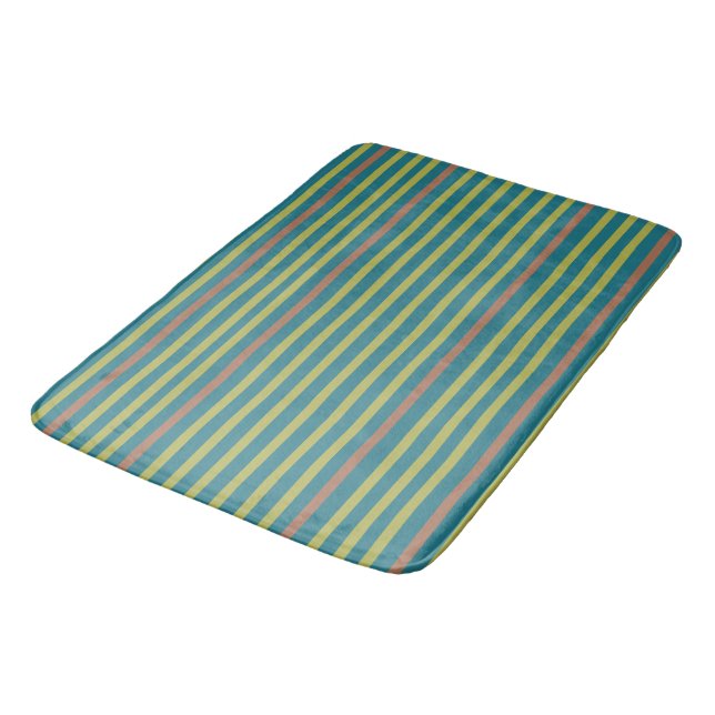Alfombrilla De Baño Desierto marino y franjas de arcilla (Angular)