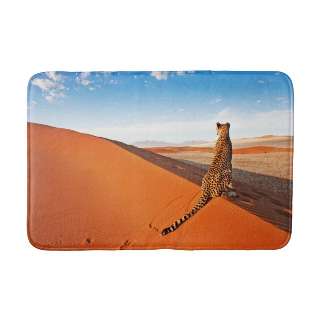 Alfombrilla De Baño Desiertos | Desierto de Cheetah Savannah (Anverso)