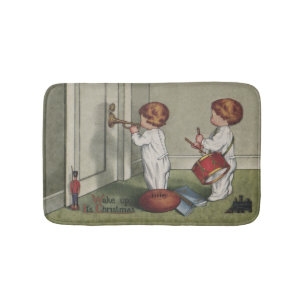 Alfombrilla De Baño Despierta a sus Navidades ilustracion infantil lin