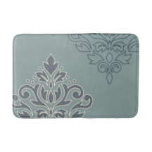 Desplazamiento Damask Art I (contorno) Cream Blues