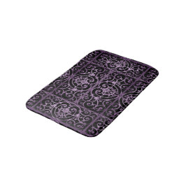 Alfombrilla De Baño Desplazamiento púrpura y negro