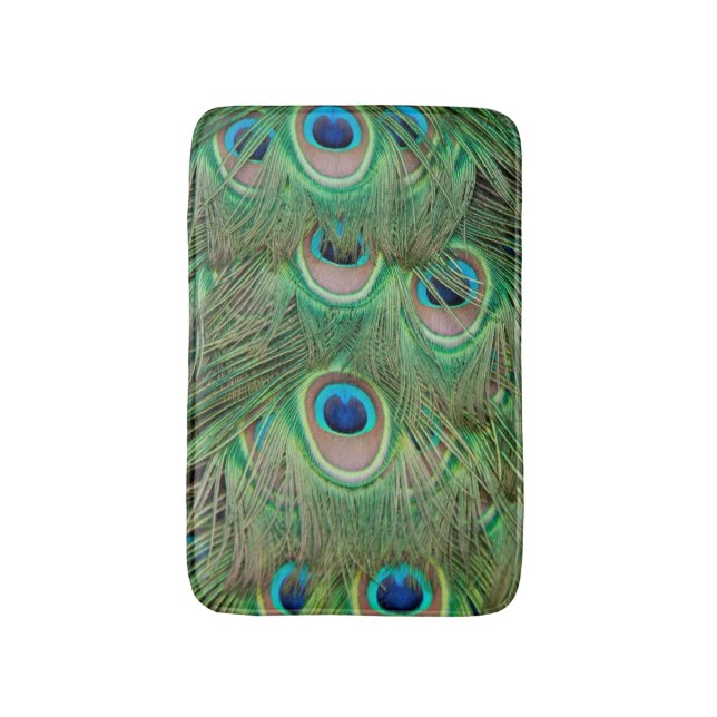 Alfombrilla De Baño Desplome de pavo real (Frente vertical)