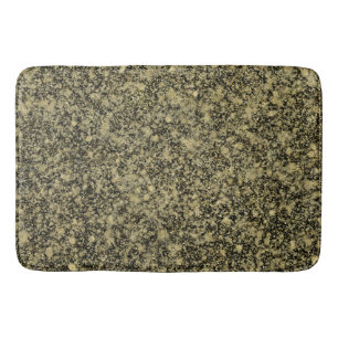 Alfombrilla De Baño Destello de brillo negro y dorado