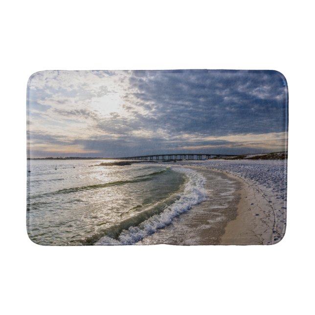 Alfombrilla De Baño Destin Florida Evening Waves Bath Mats (Anverso)