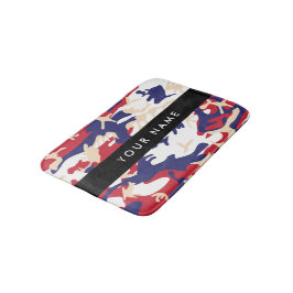 Alfombrilla De Baño Día de la Independencia Camuflaje Su nombre Person