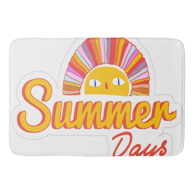 Alfombrilla De Baño Día de verano  (Anverso)