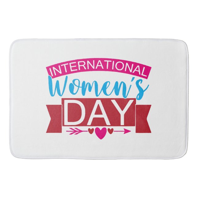 Alfombrilla De Baño Día Internacional de la Mujer (Anverso)