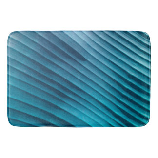 Alfombrilla De Baño Diagonal azul hoja
