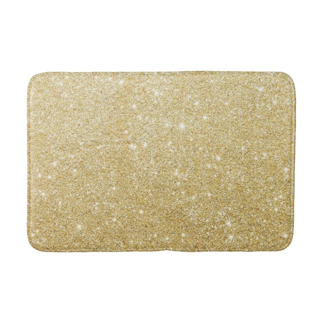 Alfombrilla De Baño Diamante de oro del purpurina (Anverso)