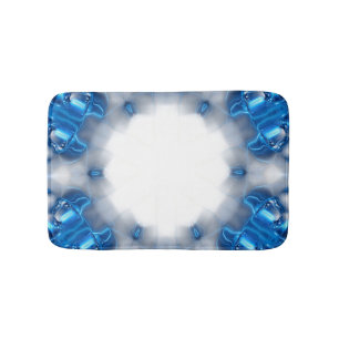 Alfombrilla De Baño Diamantes azules