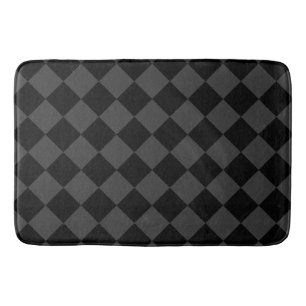 Alfombrilla De Baño Diamantes negros y húmedos - Elegantes y sin tiemp