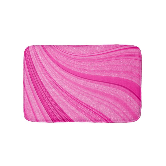 Alfombrilla De Baño Diamantina rosada (Anverso)