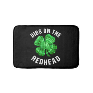 Alfombrilla De Baño Dibs On the Redhead Funny St Patricks Day