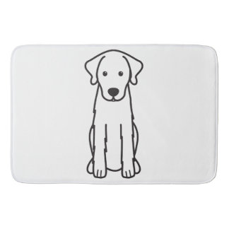 Alfombrilla De Baño Dibujo animado del perro de Akbash