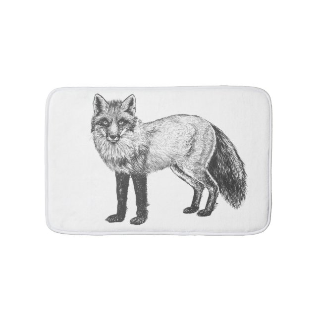 Alfombrilla De Baño Dibujo de Fox (Anverso)