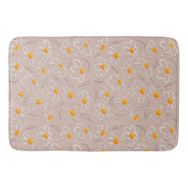 Alfombrilla De Baño Dibujos de flores felices