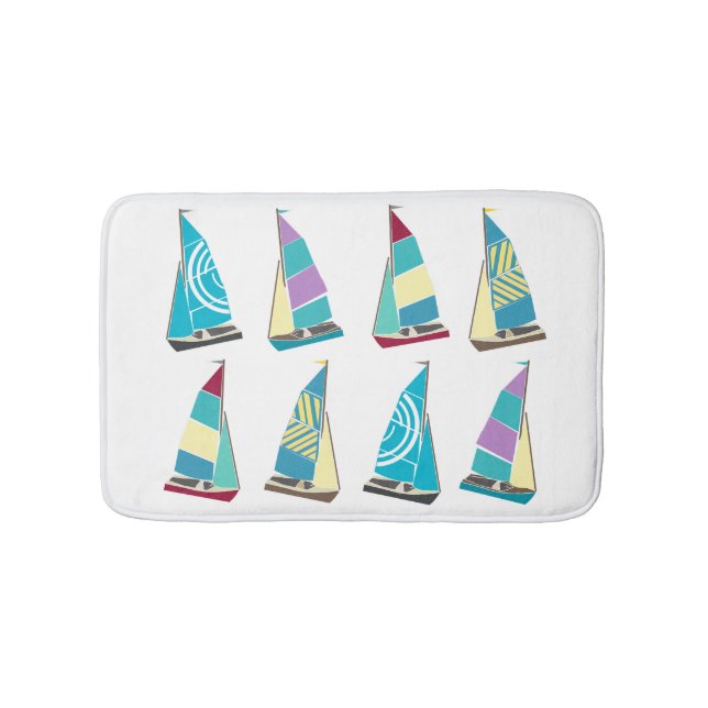 Alfombrilla De Baño Dinghies de época (Anverso)