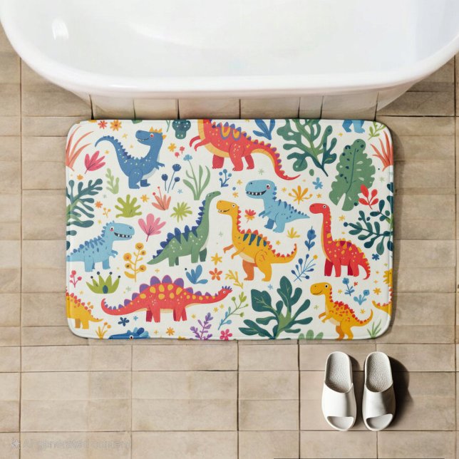 Alfombrilla De Baño Dino Paradise (Subido por el creador)