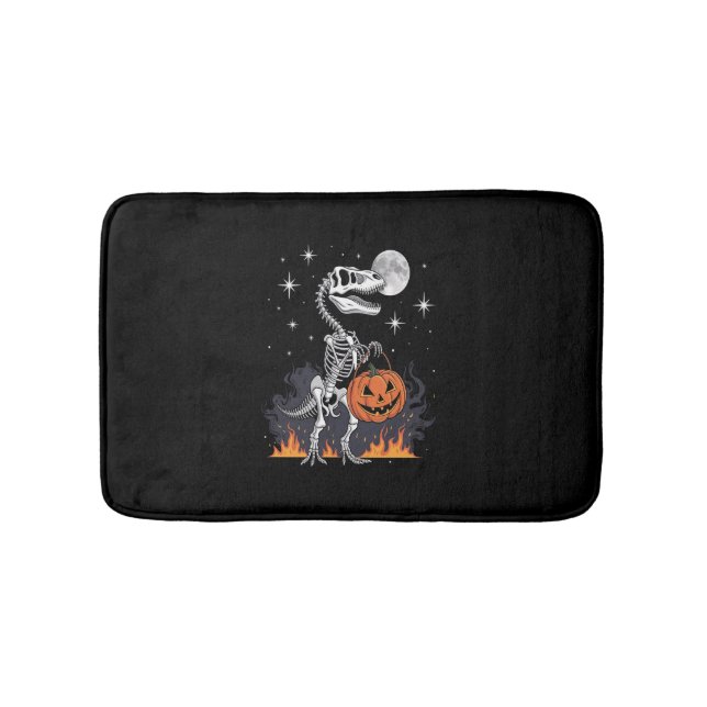 Alfombrilla De Baño Dinosaurio de Halloween Spooky Saurus (Anverso)