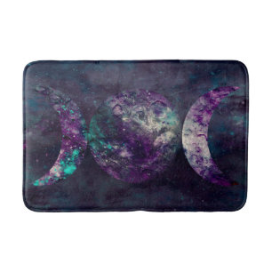 Alfombrilla De Baño Diosa de la Luna Triple Universo Espacio