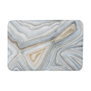 Alfombrilla De Baño Diseño abstracto veteado gris