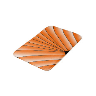 Alfombrilla De Baño Diseño Art Deco naranja