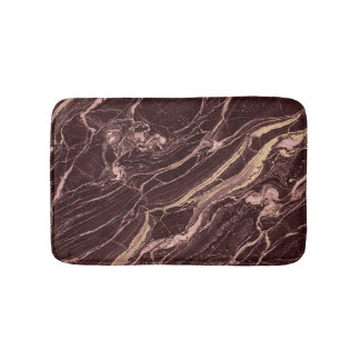 Alfombrilla De Baño Diseño contemporáneo refinado con patrón de mármol