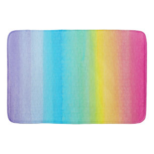 Alfombrilla De Baño Diseño de arco iris de color de agua de Bonito