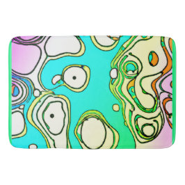 Alfombrilla De Baño Diseño de arte con patrones modernos