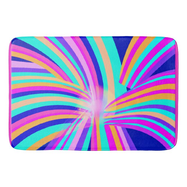 Alfombrilla De Baño Diseño de arte de patrones único (Anverso)