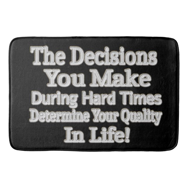 Alfombrilla De Baño Diseño de Artesanía Cuidada "¡Su Calidad En La Vid (Anverso)