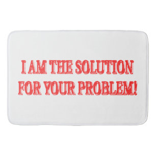 Alfombrilla De Baño Diseño de artesanías "SOY LA SOLUCIÓN" Comprar