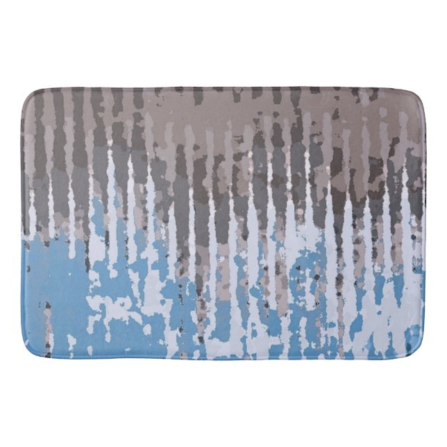 Alfombrilla De Baño Diseño de azul verdoso/agudo     (Anverso)