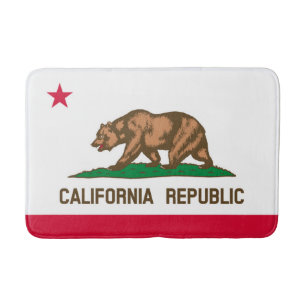 Alfombrilla De Baño Diseño de bandera estatal de California