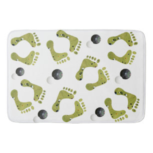 Alfombrilla De Baño Diseño de bolas de césped de novedad,
