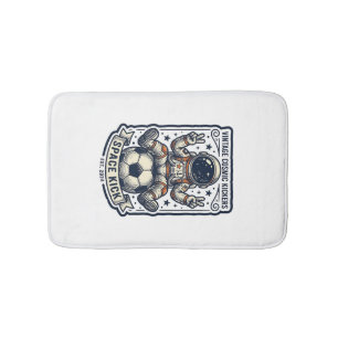 Alfombrilla De Baño Diseño de camiseta de signo de paz de fútbol de as