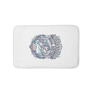 Alfombrilla De Baño Diseño de camiseta gráfica retro de Unicorn Goal G