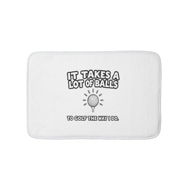 Alfombrilla De Baño Diseño de camiseta para el amante del golf (Anverso)