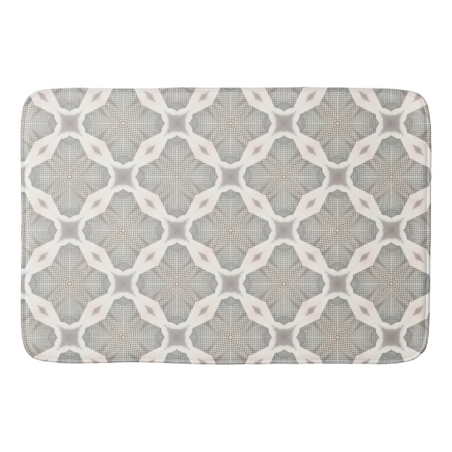 Alfombrilla De Baño Diseño de chainlink beige como (Anverso)