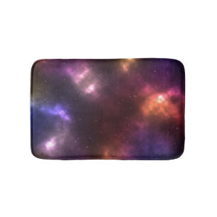 Alfombrilla De Baño Diseño de constelaciones del espacio cósmico abstr