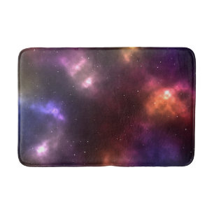 Alfombrilla De Baño Diseño de constelaciones del espacio cósmico abstr