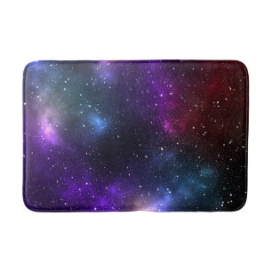Alfombrilla De Baño Diseño de constelaciones del espacio cósmico abstr