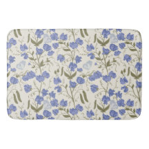 Diseño de cottagecore azul y crema de guisantes du