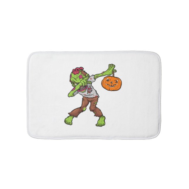 Alfombrilla De Baño Diseño de Dabbing Zombie Halloween Dab Funny Gift (Anverso)