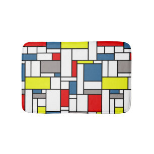 Alfombrilla De Baño Diseño de estilo mondriano