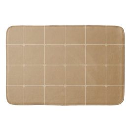 Alfombrilla De Baño Diseño de fondo de baldosas geométricas beige