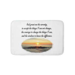 ALFOMBRILLA DE BAÑO DISEÑO DE FOTOS DE SERENITY PRAYER SUNRISE
